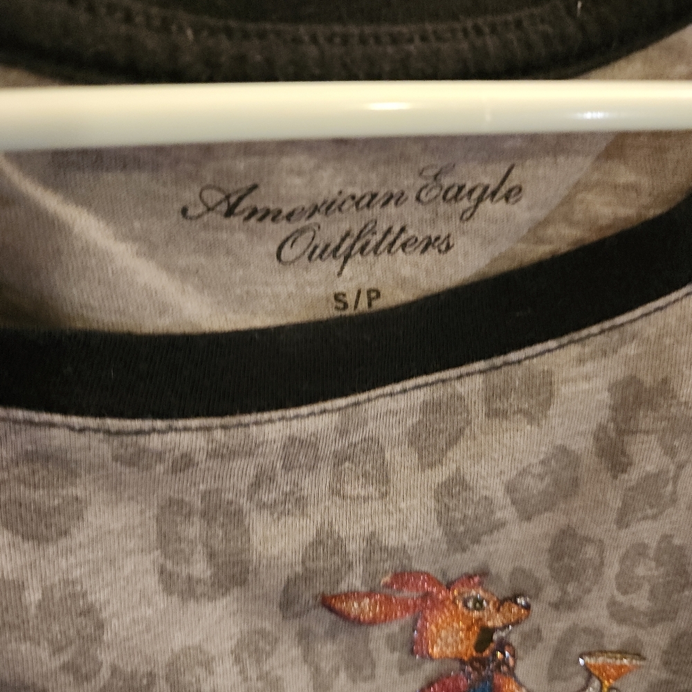 70s Glitter Transfer Ringer Tee - image 4